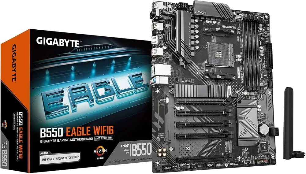 MOTHERBOARD GIGABYTE AM4 B550 EAGLE WIFI6 BOX ATX