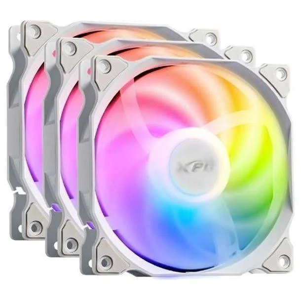 FAN XPG P/ GABINETE VENTO 120MM BLANCO ARGB X3