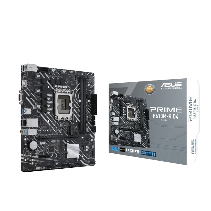 MOTHERBOARD ASUS PRIME H610M-K D4 CSM LGA 1700 DDR