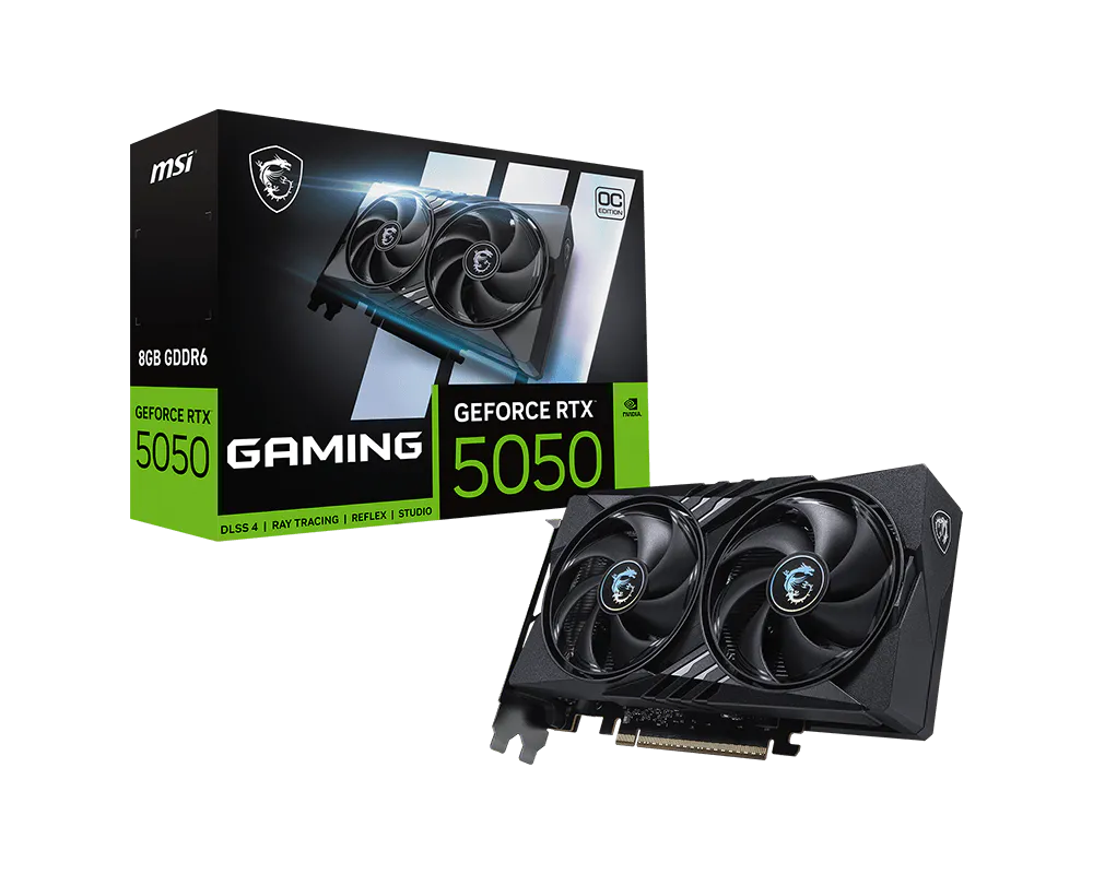 PLACA DE VIDEO MSI NVIDIA GEFORCE RTX 5050 8G GAMING OC