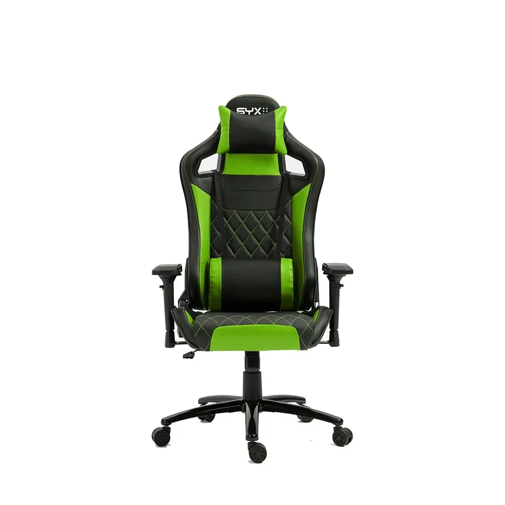 SILLA GAMER SYX CH-451 VERDE/NEGRO