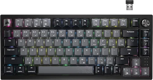 TECLADO GAMER MECANICO CORSAIR RGB 75 % K65 PLUS WIRELESS