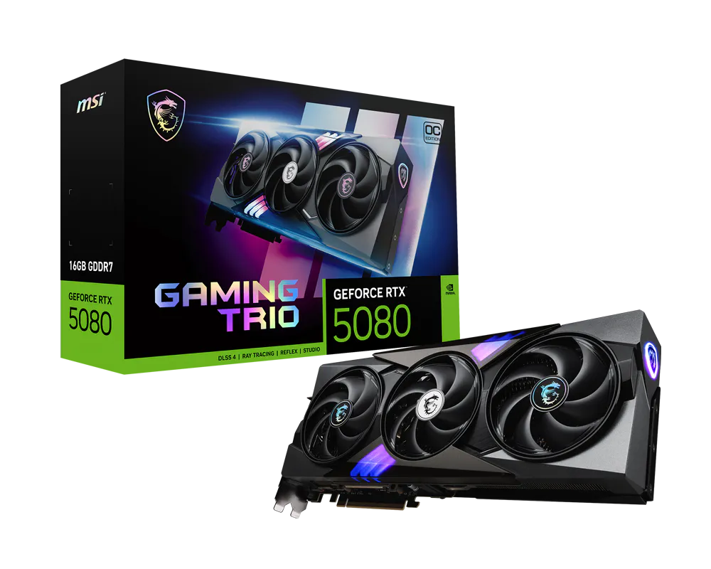 VGA 16GB RTX 5080 MSI GAMING TRIO GDDR7
