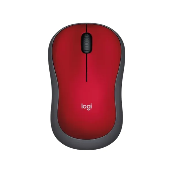MOUSE LOGITECH WIR M185 RED 910-003635