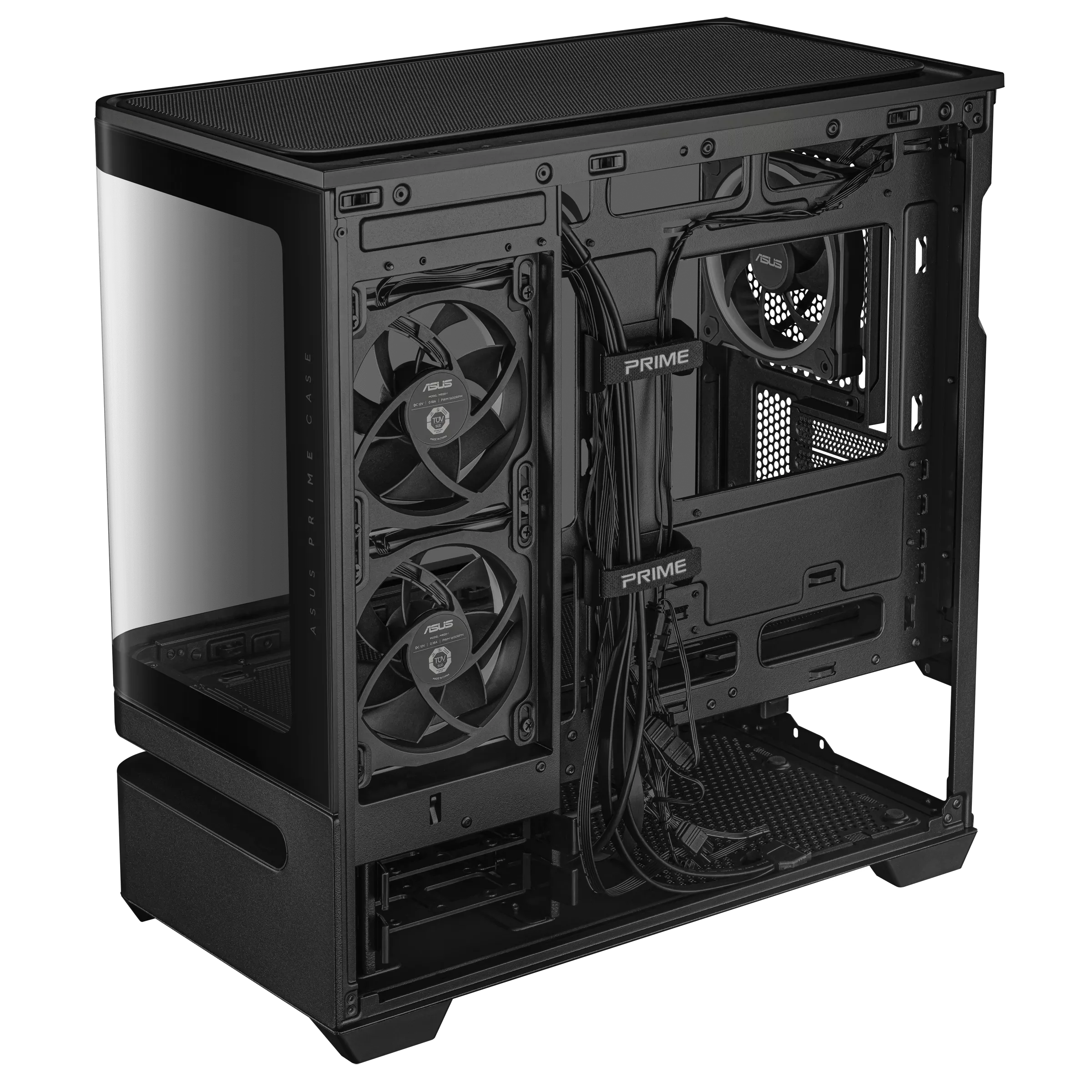 GABINETE ASUS PRIME AP202 TG ARGB BLACK V TEMPLADO - Imagen 6