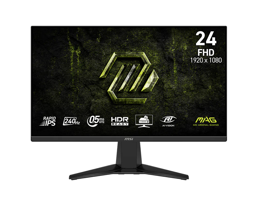MONITOR MSI MAG 245F X24 23.8" FULL HD HDR 240 HZ GAMING FICHA USA