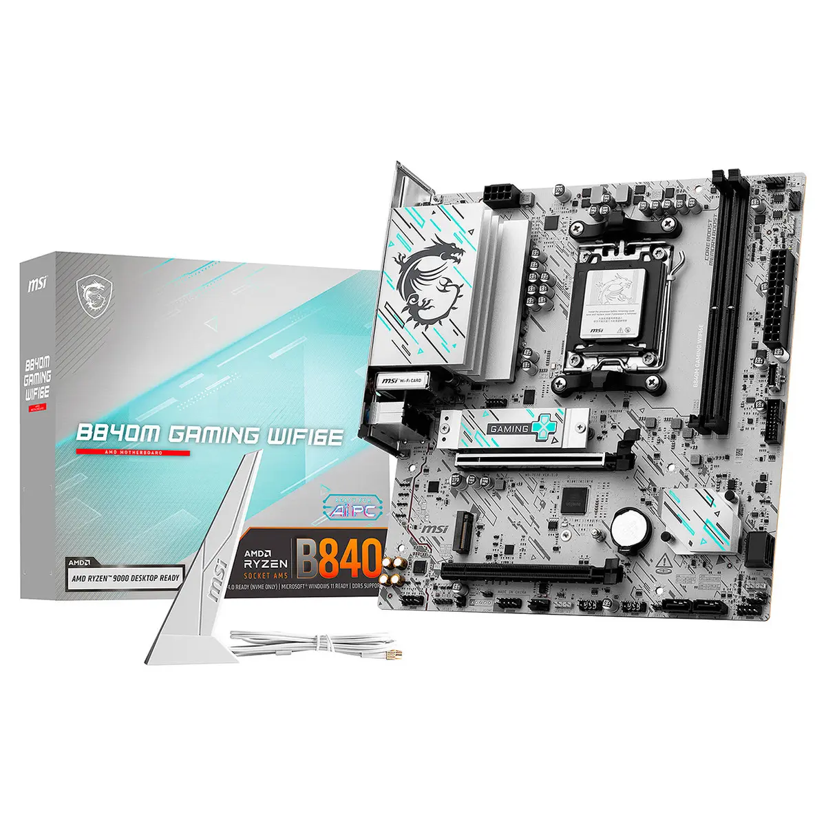 MOTHER MSI B840M GAMING WIFI6E DDR5 AM5 (SERIE 7000/8000/9000)(8668)