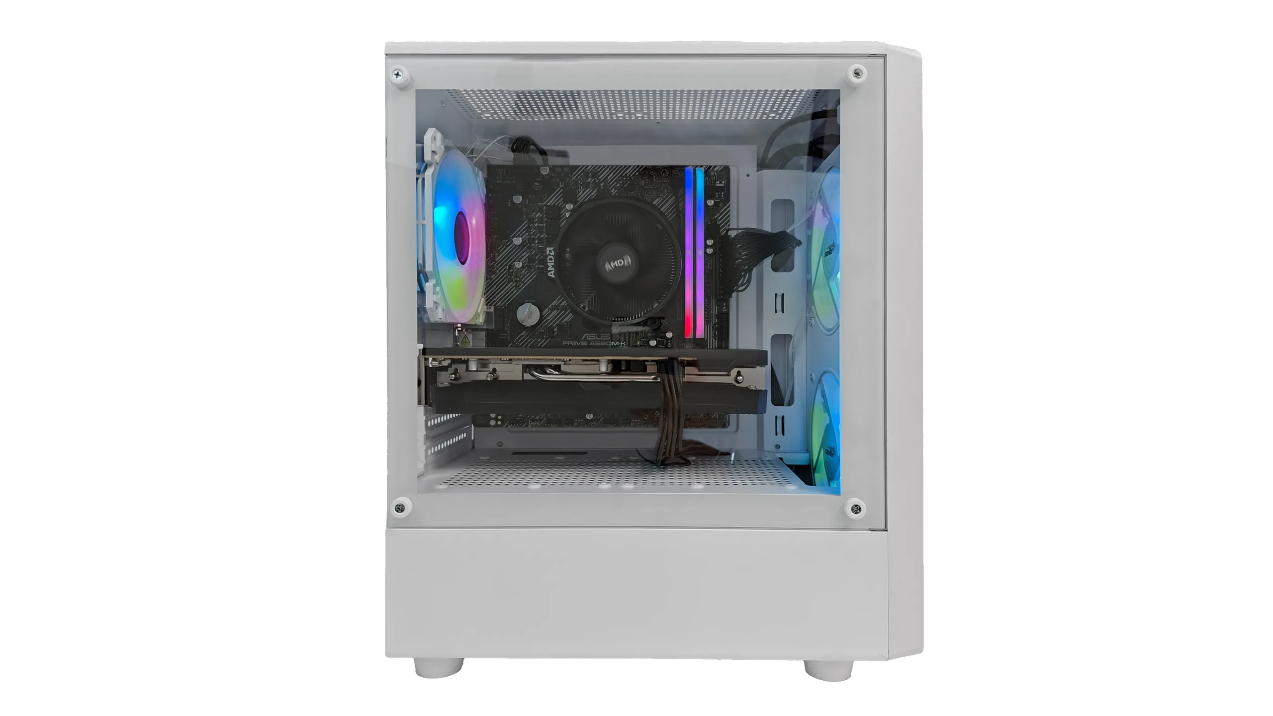 GABINETE SENTEY M12 MESH WHITE - 3 FANS A-RGB - Imagen 2