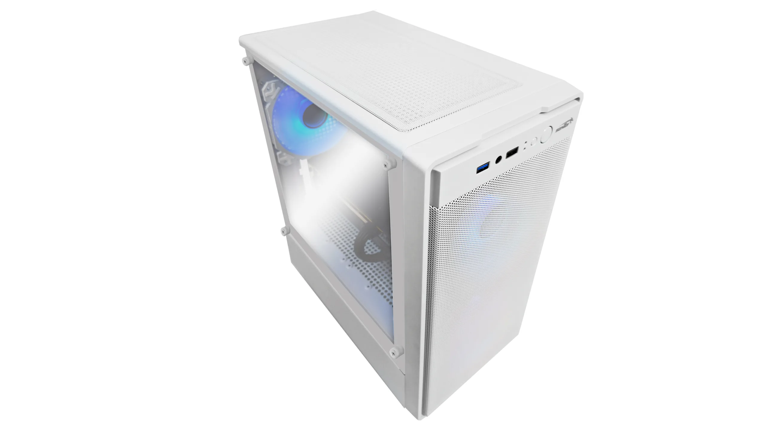 GABINETE SENTEY M12 MESH WHITE - 3 FANS A-RGB