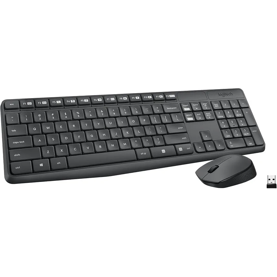 Combo Teclado Y Mouse Inalámbrico Logitech Mk235 Negro - Imagen 2