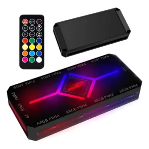 CONTROLADOR ARGB FAN SENTEY 9 PUERTOS, ARGB-PWM CON CONTROL REMOTO - https://clickgaming.com.ar