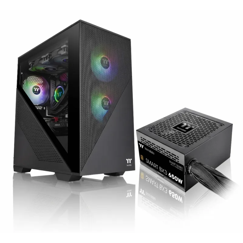 GABINETE C/FUENTE THERMALTAKE DIVIDER 170 + BX3 650W 80 PLUS BRONZE