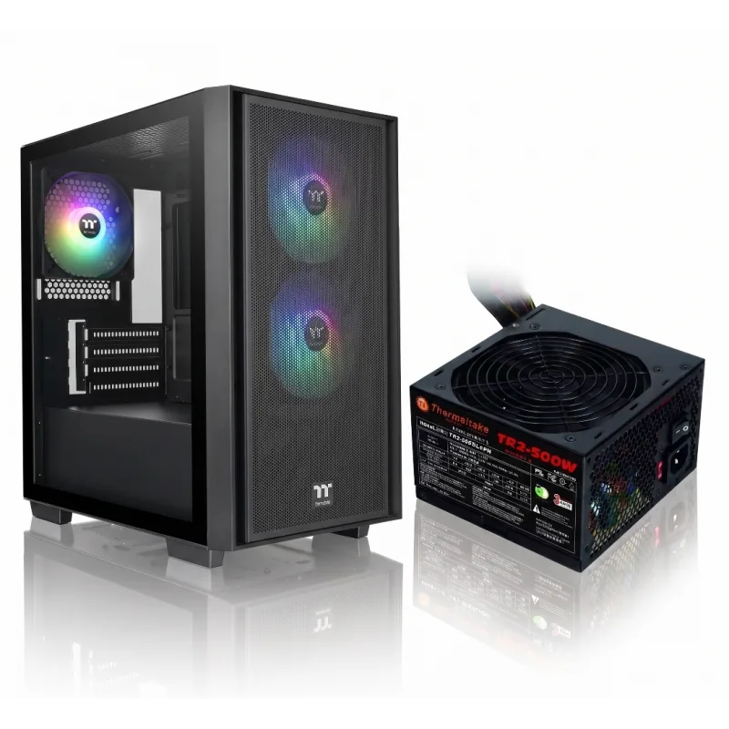 GABINETE C/FUENTE THERMALTAKE VERSA H16 + TR2 500W