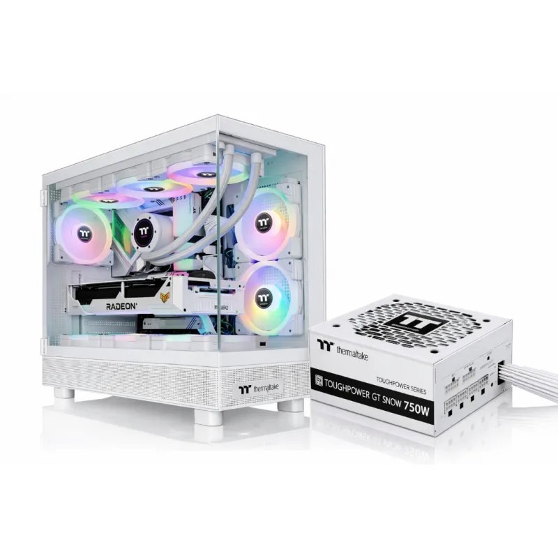 GABINETE C/FUENTE VIEW 270 + 750W 80 PLUS GOLD (WHITE EDITION)