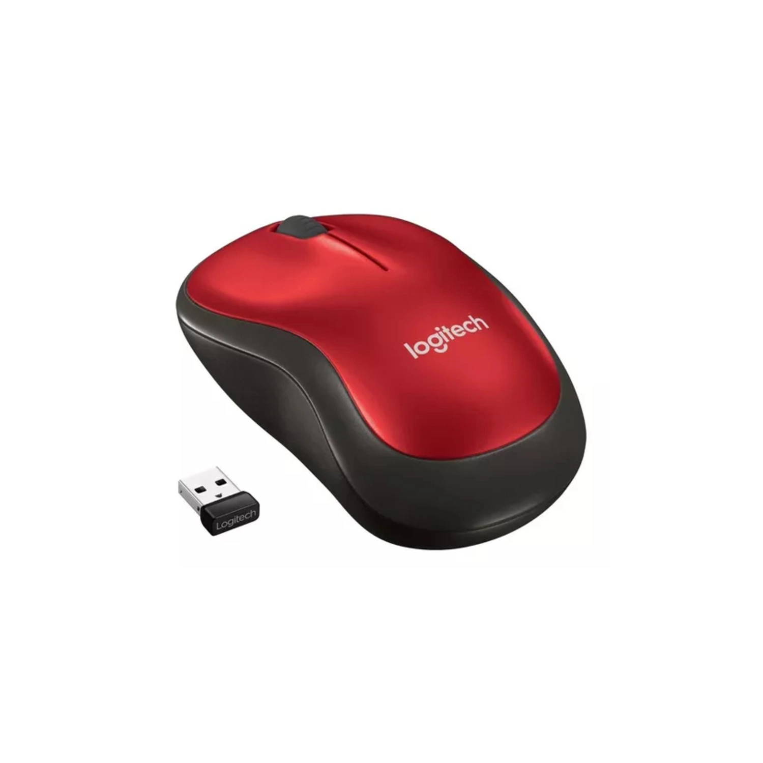 MOUSE INALÁMBRICO LOGITECH M185 ROJO