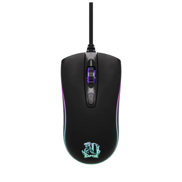 Mouse Gamer Raptor Storm Grip 4 botones 3600dpi 7 colores (2160) - https://clickgaming.com.ar