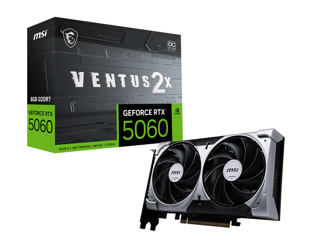 PLACA DE VIDEO MSI VENTUS 8GB RTX 5060 2X