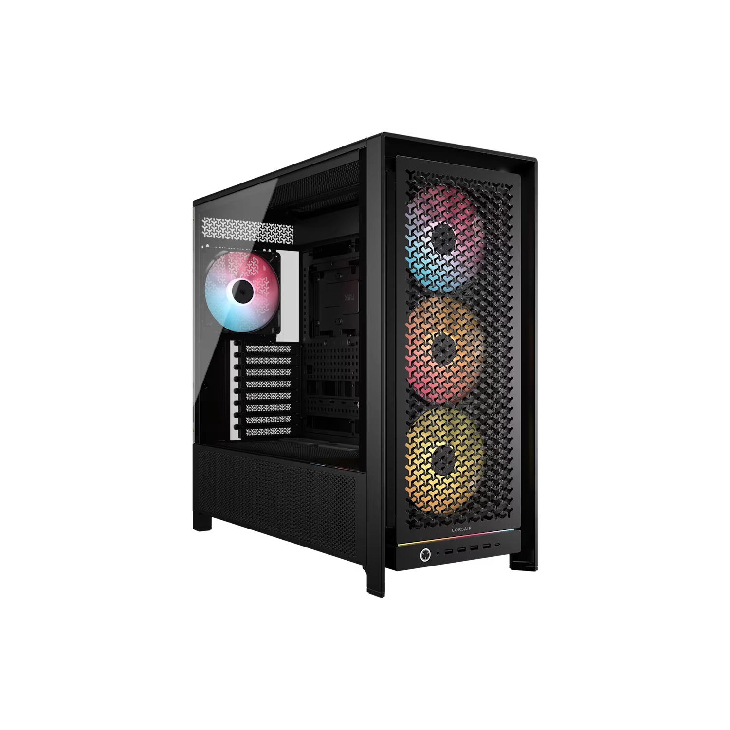 GABINETE CORSAIR FRAME 5000D RS ARGB MID TOWER AIRE ELEVADO NEGRO