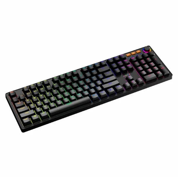 TECLADO MECANICO MLOGIX MK104 GHOST BUSTER RGB SWITCH BLUE - https://clickgaming.com.ar