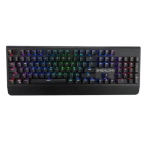 TECLADO MECANICO SHENLONG MK9600SB 105 TECLAS ESPAÑOL, SWITCH BLUE - https://clickgaming.com.ar