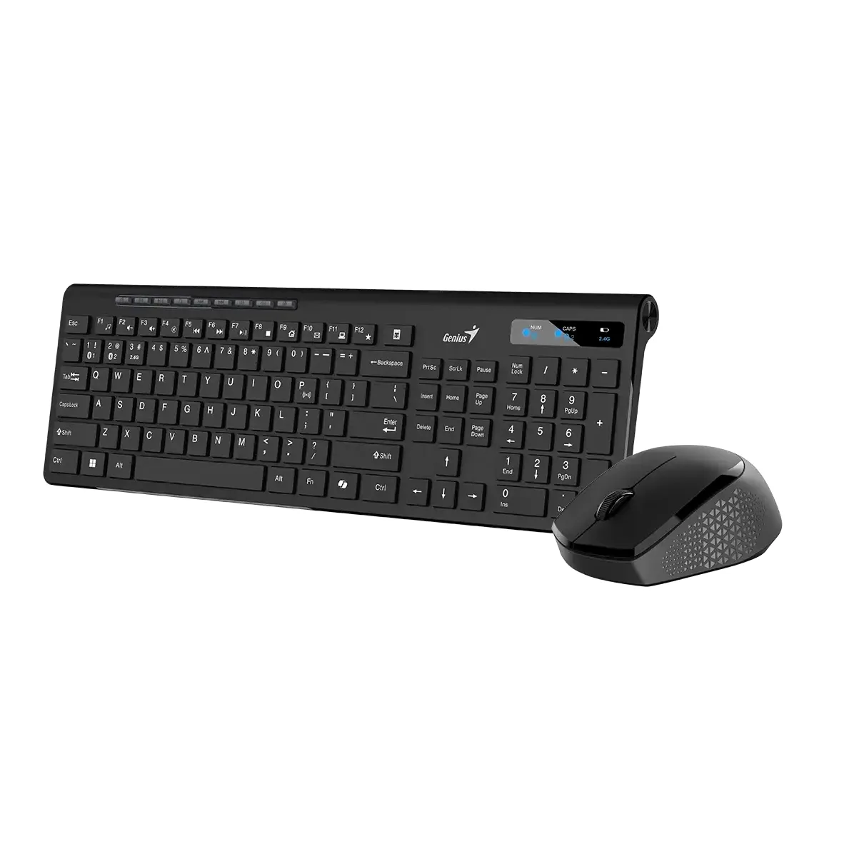 TECLADO + MOUSE GENIUS SLIMSTAR 8230,AI,BLACK,SP,BT+2.4GHZ (0776)