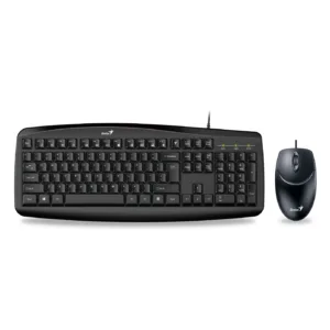 Teclado+Mouse Genius KM-200 USB BLK (6229) - https://clickgaming.com.ar