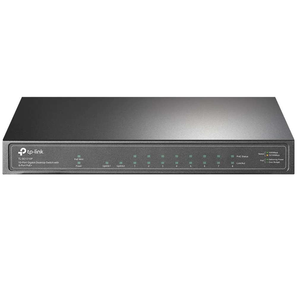 TL-SG1210P Switch Gigabit 9P 8POE+ 1SFP Tp-Link (7062) - https://clickgaming.com.ar