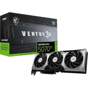 VGA MSI GeForce RTX 5070 Ti 16G VENTUS 3X OC (1589) - https://clickgaming.com.ar