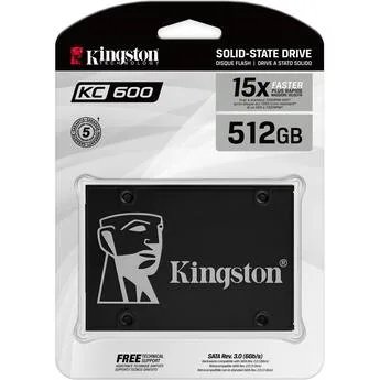 DISCO INTERNO SSD KINGSTON KC600 512GB 2.5" SATA 3.0 550MB/S