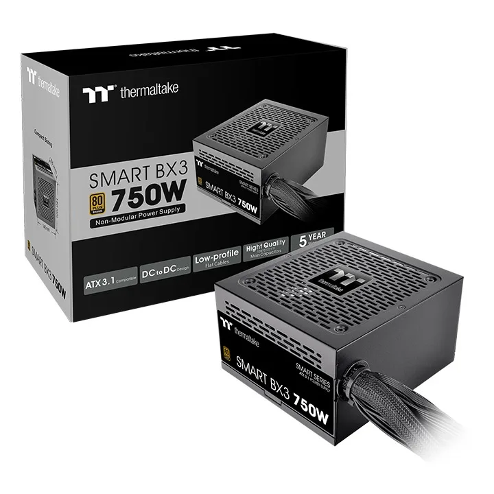 FUENTE 750W THERMALTAKE SMART BX3 80+ BRONZE - https://clickgaming.com.ar