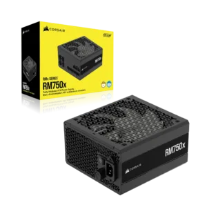 FUENTE CORSAIR RM750X SHIFT 750W ATX 3.1 PCIe 5.1 Full Modular conexión lateral - https://clickgaming.com.ar