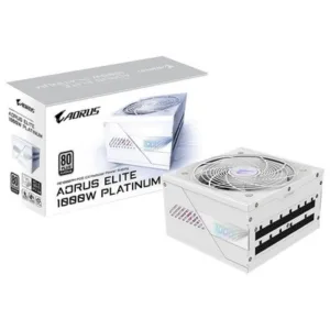 FUENTE GAMER GIGABYTE 1000W AORUS PG5 ICE 80 PLUS PLATINUM MODULAR ATX3.0 WHITE - https://clickgaming.com.ar