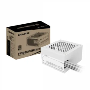 FUENTE GAMER GIGABYTE 550W ICE 80 PLUS SILVER ATX 3.0 WHITE - https://clickgaming.com.ar