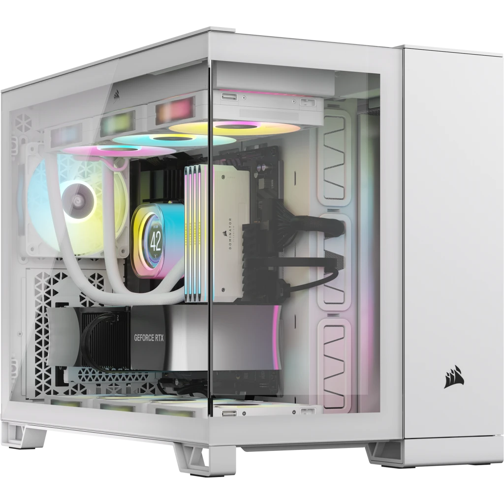 GABINETE CORSAIR 2500X TG MID-TOWER DUAL CHAMBER WHITE