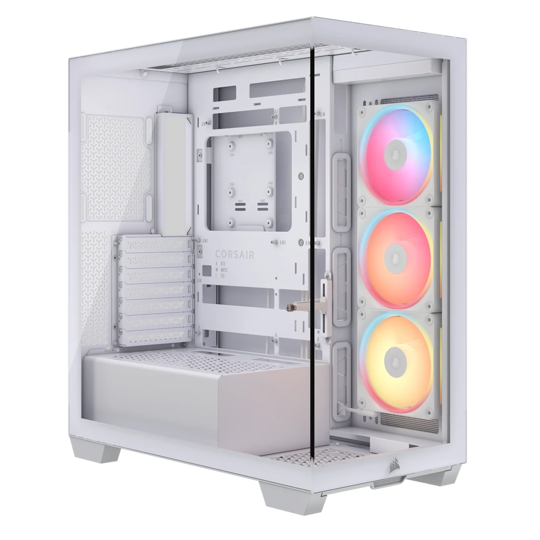 GABINETE CORSAIR 3500X LX-R RGB ICUE LINK MID TOWER BLANCO