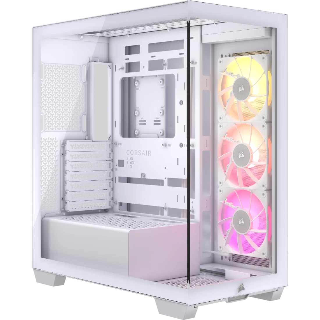 GABINETE CORSAIR ICUE 3500X RGB MID-TOWER TG FAN ICUE X3 WHITE