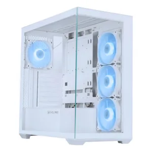 GABINETE EVOLABS PROGRESSION WHITE - 4 FAN ARGB - https://clickgaming.com.ar