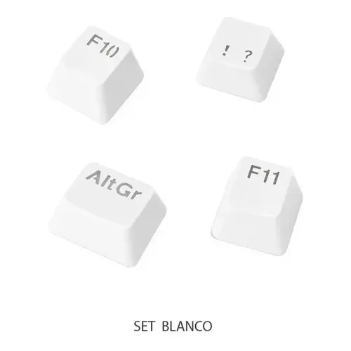 KEYCAPS NISUTA BLANCO SET DE 108