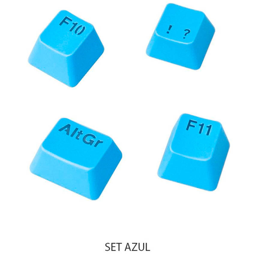 KEYCAPS NISUTA CELESTE SET DE 108 - https://clickgaming.com.ar