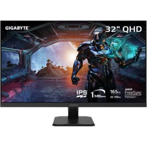 Monitor GIGABYTE 32" Edge Plano QHD GS32Q 165Hz 1ms - https://clickgaming.com.ar