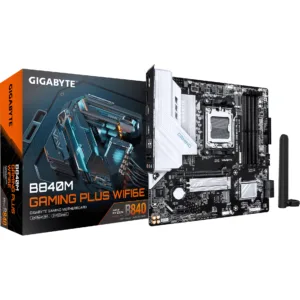 MOTHERBOARD GIGABYTE B840M GAMING PLUS WIFI6E AM5 DDR5 - https://clickgaming.com.ar