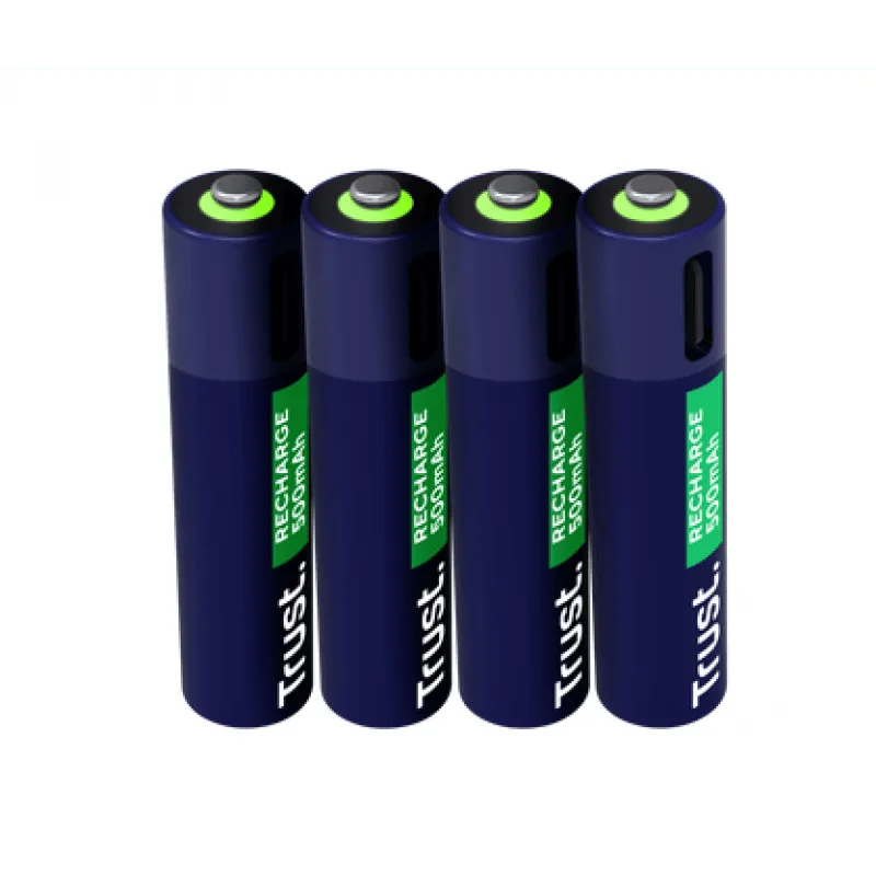PILAS AAA RECARGABLES USB-C TRUST X4