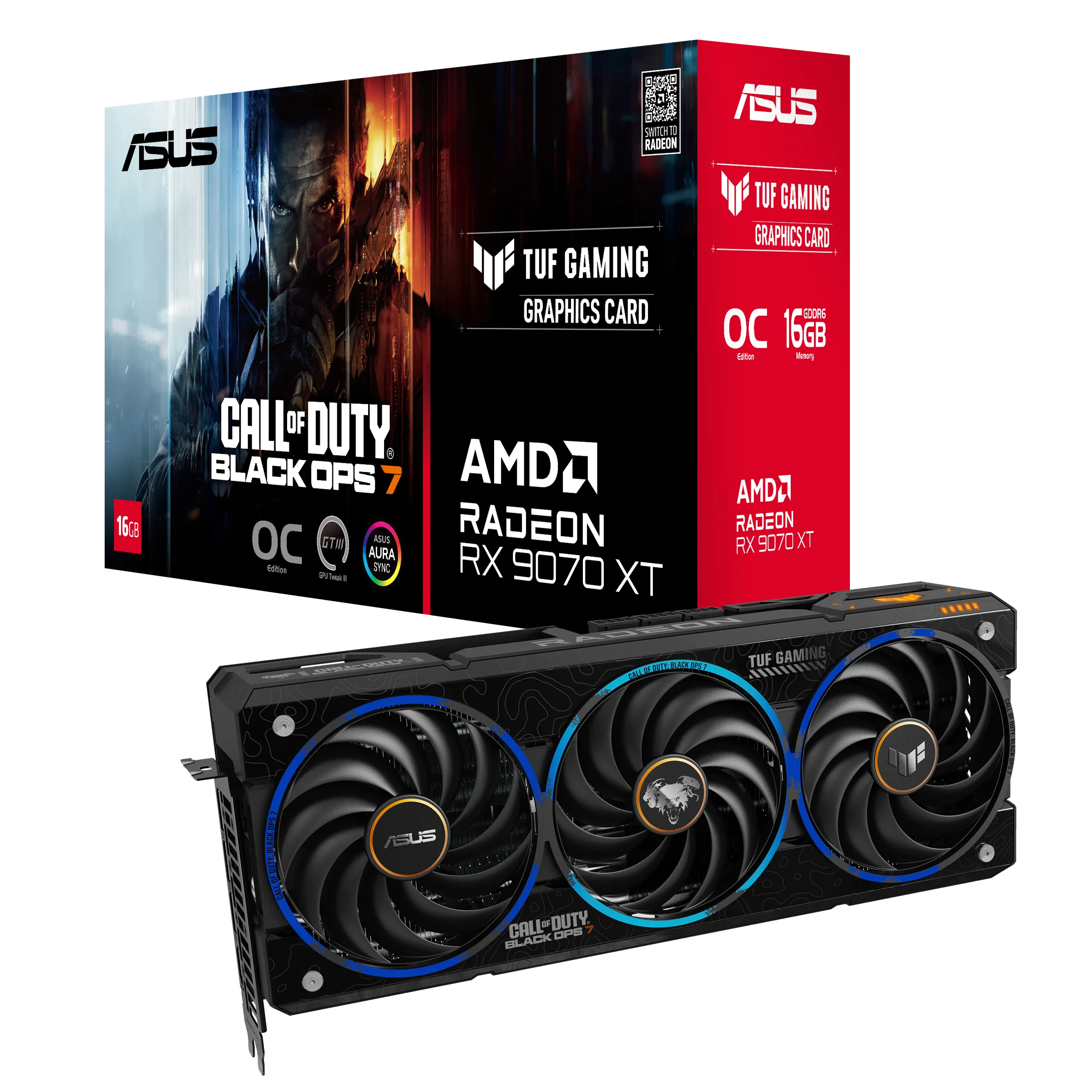 PLACA DE VIDEO ASUS TUF RX9070XT O 16GB COD BO7 - https://clickgaming.com.ar