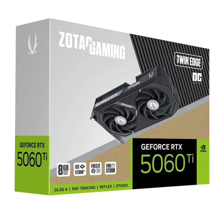 PLACA DE VIDEO ZOTAC RTX 5060TI 8GB TWIN EDGE OC - https://clickgaming.com.ar