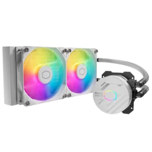 WATER COOLER MASTER MASTERLIQUID 240 CORE NEX ARGB BLANCO - https://clickgaming.com.ar