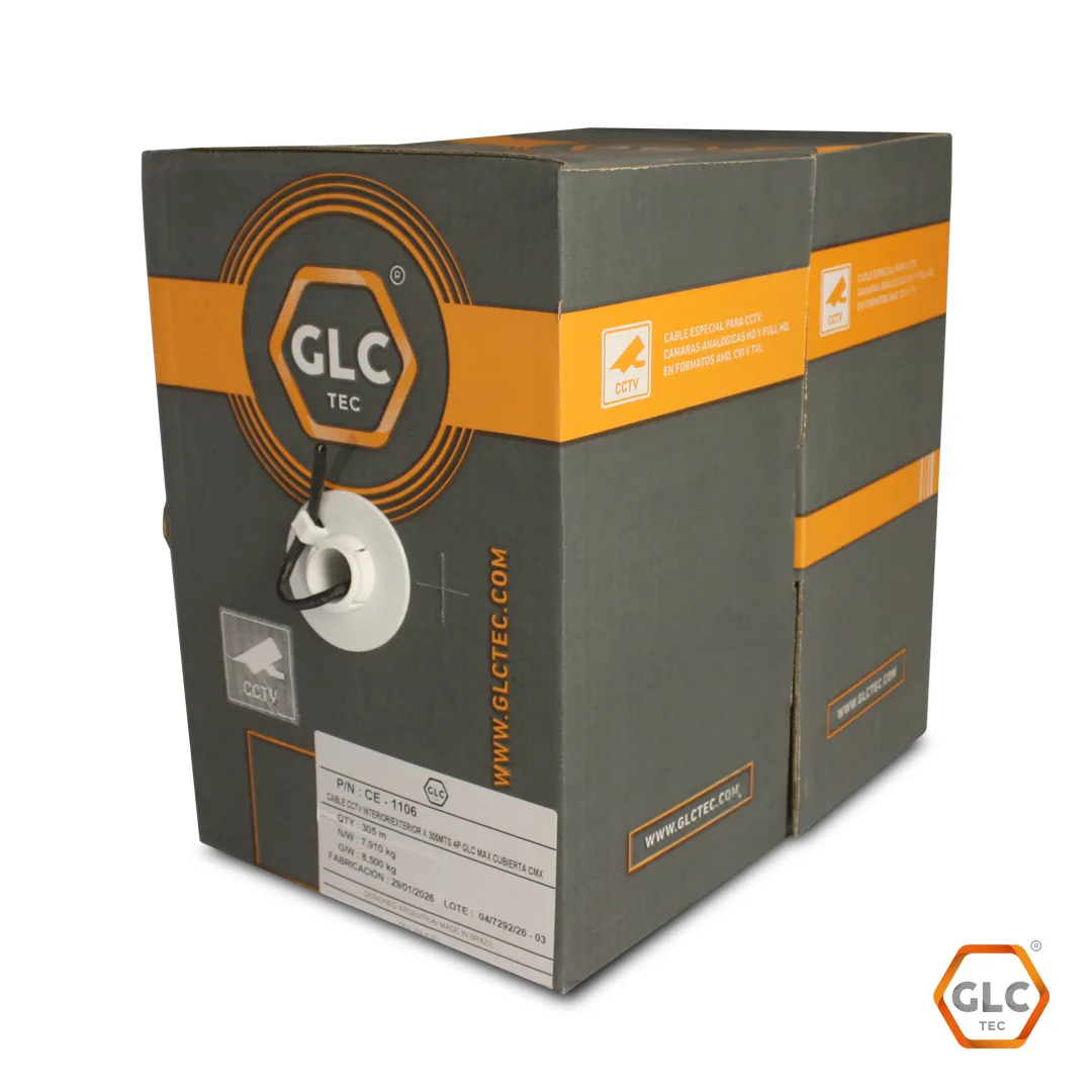 CABLE UTP CAT.5E 305MTS GLC MAX INT/EXT P/CCTV