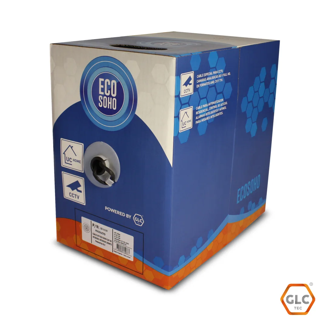 CABLE UTP CAT.5E 305MTS GLC ECO SOHO