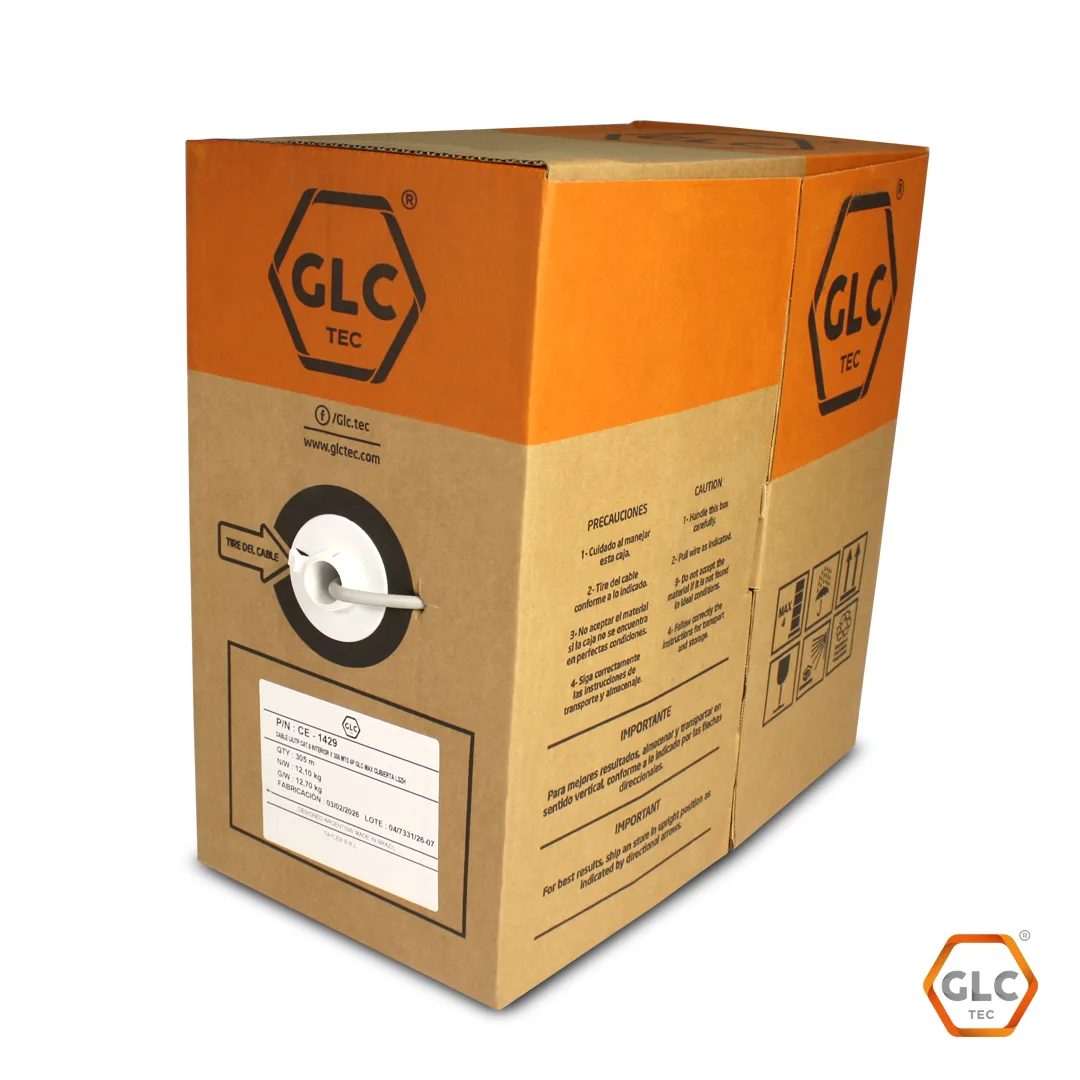 CABLE UTP CAT.6 305MTS GLC MAX INTERIOR LSZH