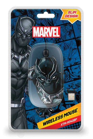 MOUSE PANTERA NEGRA X-TECH INALAMBRICO