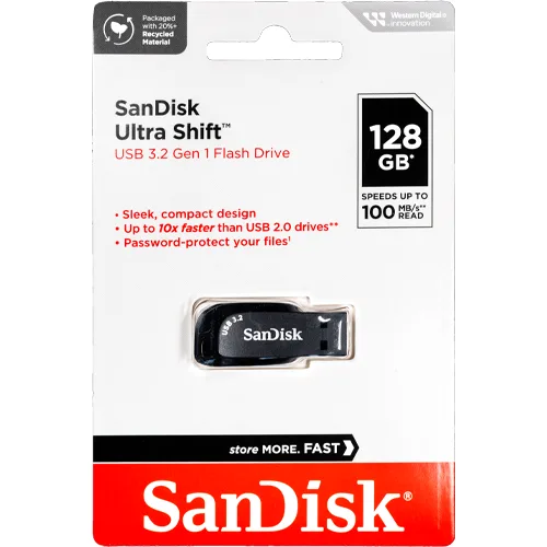 PEN DRIVE 128GB SANDISK 3.2 ULTRA SHIFT
